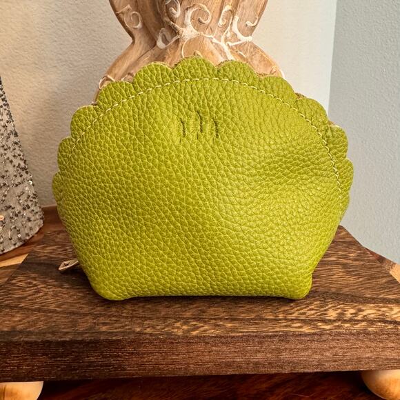 Portland Leather Marigold Pouch WASABI PLG FAST SHIP Leather Purse Organizer
